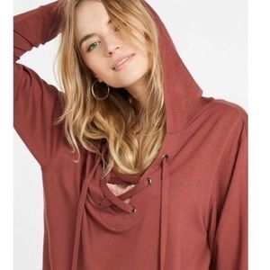 4/25$ Express One Eleven Lounge Lattice Hoodie